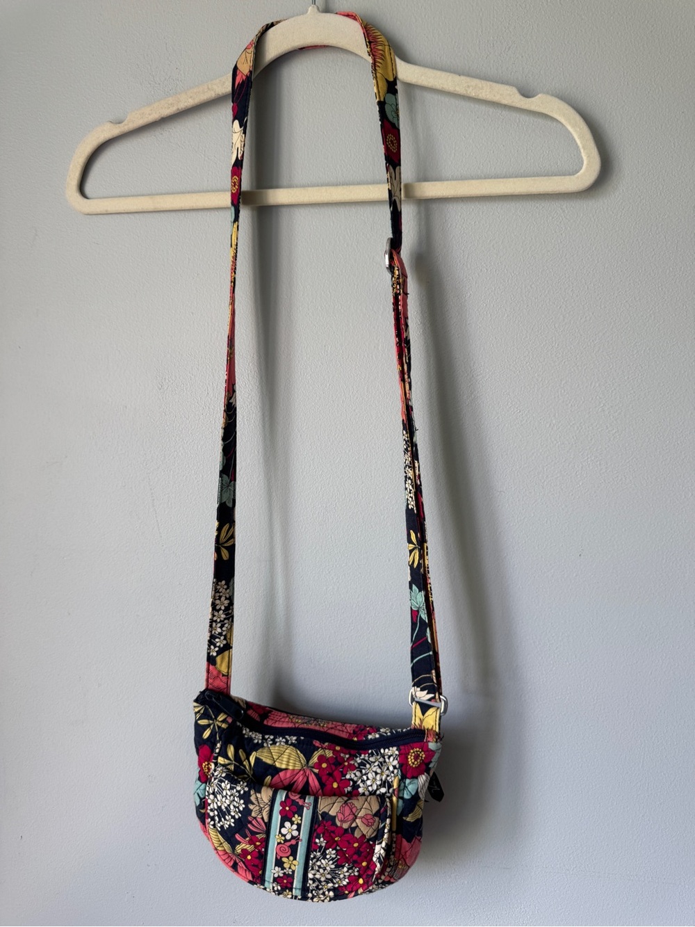 Vera Bradley Navy Multicolor Floral Crossbody